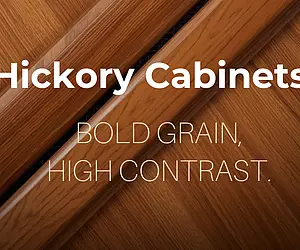 Hickory Cabinets: Bold Grain, High Contrast, and Built for Real Life