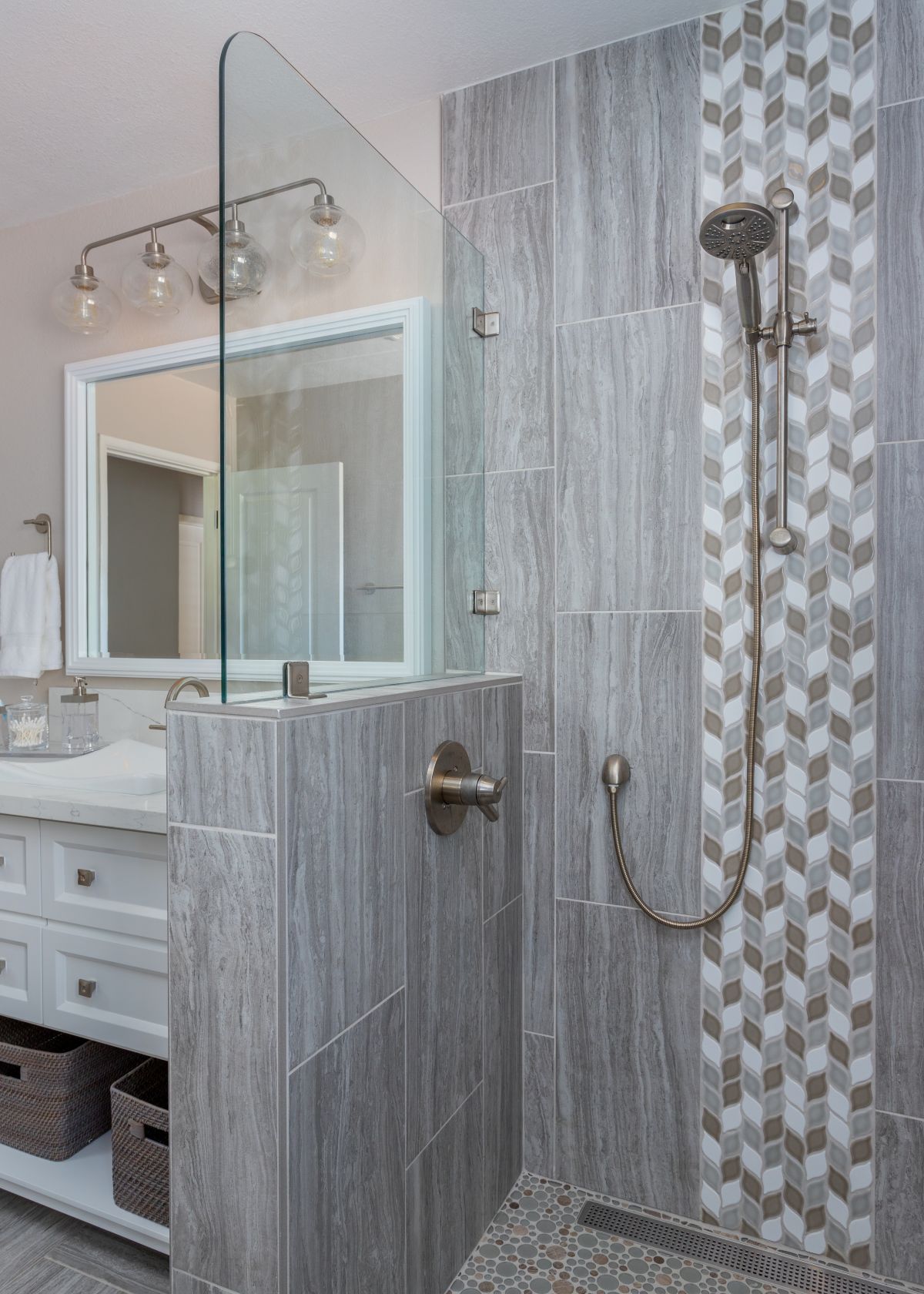 custom built shower