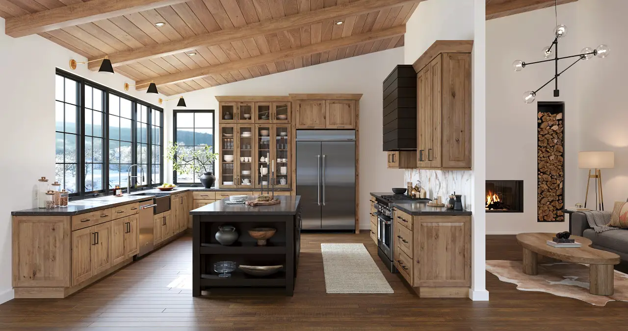 kraftmaid cabinets throughout the kitchen