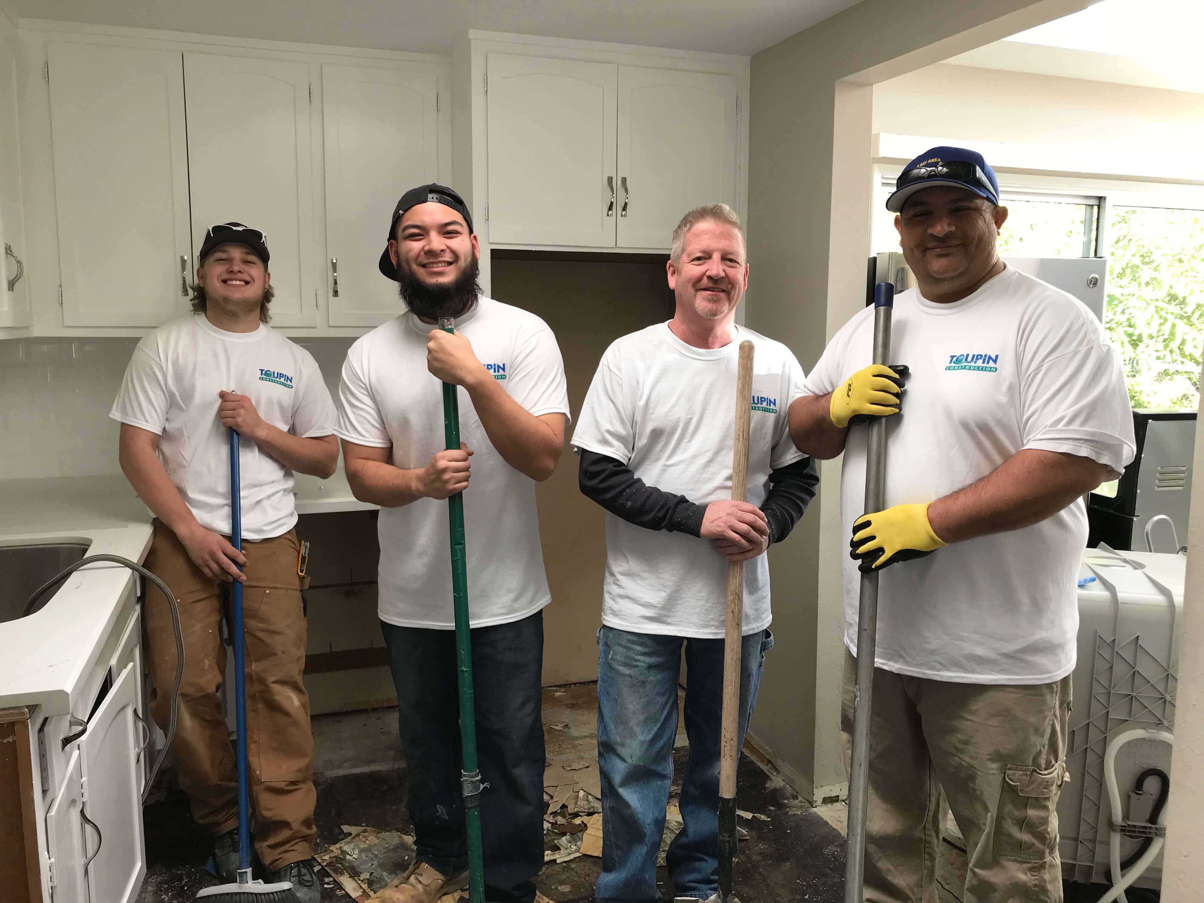 Toupin Construction Crew – Demo Day Kitchen Remodel in Progress