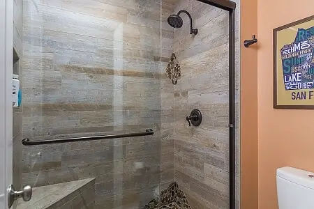  1555 Sorrell – Wood-Look Tile Shower Remodel in Walnut Creek