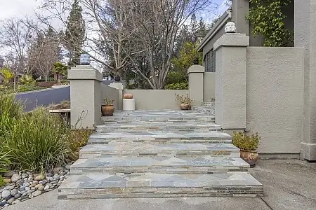  1555 Sorrell – Custom Stone Staircase & Exterior Remodel in Walnut Creek
