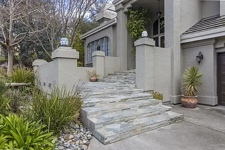  1555 Sorrell – Custom Stone Staircase & Exterior Remodel in Walnut Creek